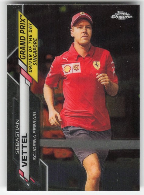 Sebastian Vettel, 2020 Topps Chrome Formula 1, #168, Scuderia Ferrari