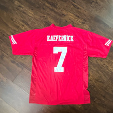 NFL Players Youth L Red San Francisco 49ers Colin Kaepernick 7 Jersey
