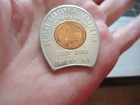 1955-D Lincoln Penny Cent BU State Bank Bement IL Centennial Good Luck Token m