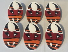 Playmobil 6 Zulu Warrior Shields Masai Jungle African  💥RARE NEW💥