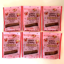 6 Packs Trader Joe's Beef Recipe Jerky Strips Dog Treats