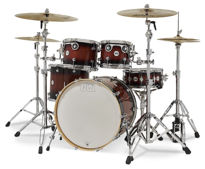 pdp tobacco burst $475 FS Birch 5pc Birch drum set. All birch shells, true pitch tension rods and a killer finish. Nice heads, this is a pro looking and sounding kit on turret lugs PDP by DW LXE 5-Piece