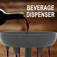 Soporte dispensador de bebidas para vino cerveza 6 vasos juegos para beber obtener fiesta bar