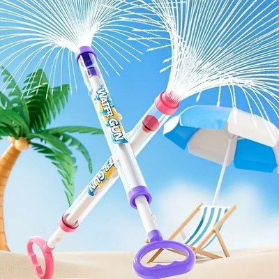 Fireworks Spray Water Gun Pull Back Toy Outdoor Kids Summer Pool Splash Game Toy