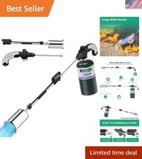 Professional-Grade Propane Weed Torch: High Output for Effortless Outdoor Tasks