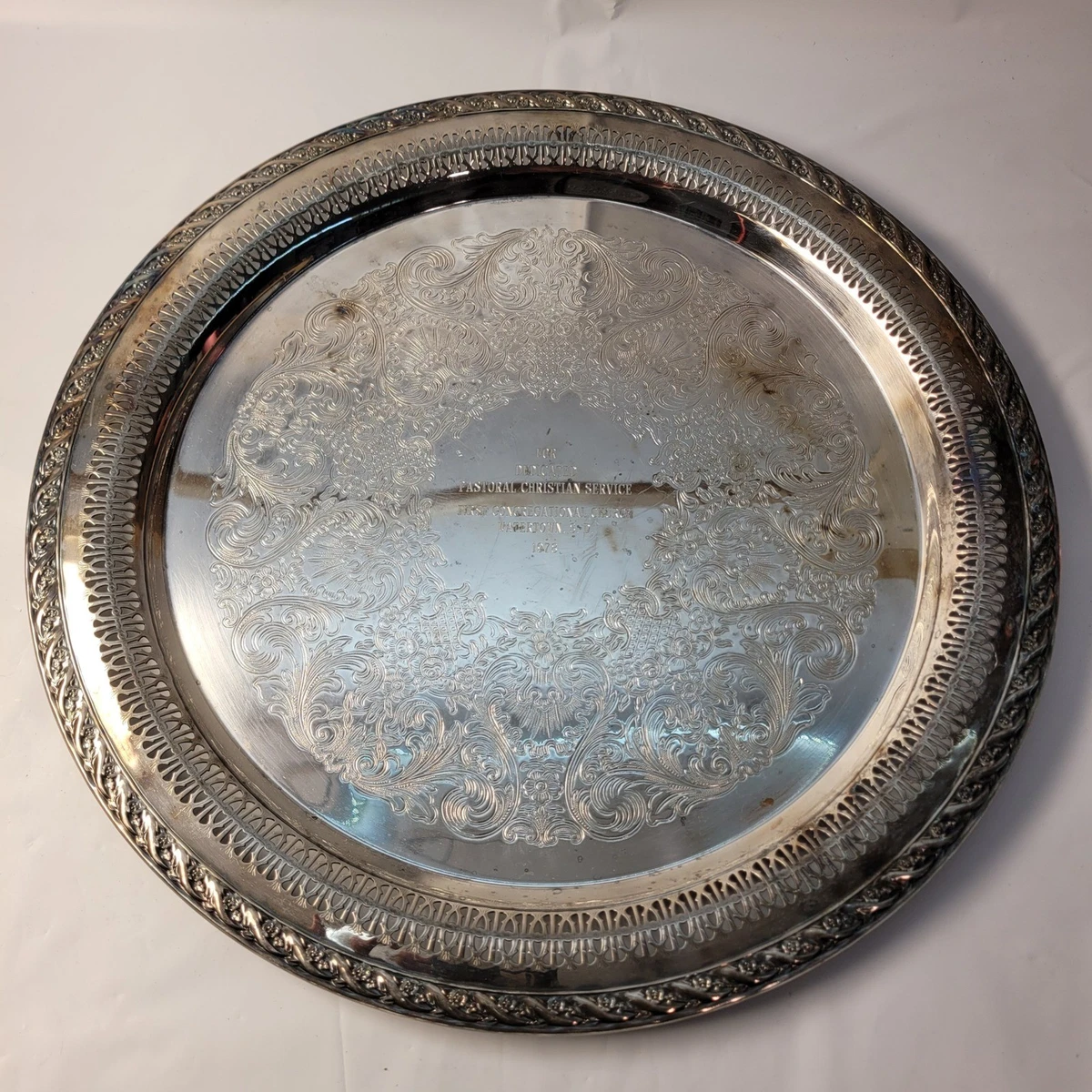 International Silver Silver Plated Silver Serving Trays for sale
