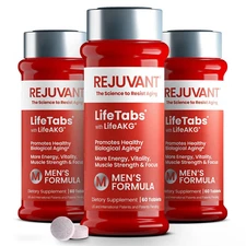 Rejuvant Men's AKG Supplement 1000MG Ultra 98% Pure Calcium Alpha-Ketoglutara...