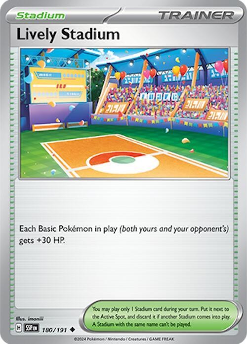 Lively Stadium Uncommon SV08: Surging Sparks 180/191 NM