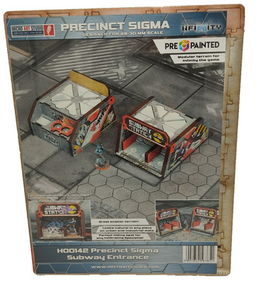 Precinct Sigma Subway Entrance (2) PREPAINTED (grey) - Neu OVP*