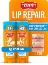 Lip Repair Lip Balm with Cooling Relief for Dry, Cracked Lips - Stick 2 Pack -