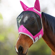 Harrison Howard CareMaster Pro Half Face Fly Mask Pony Size Small Fleece UV