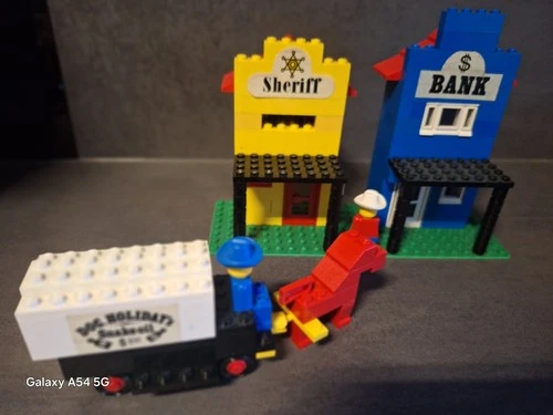 Lego No:365 Vintage Western Building SHERIFF & BANK from set 365