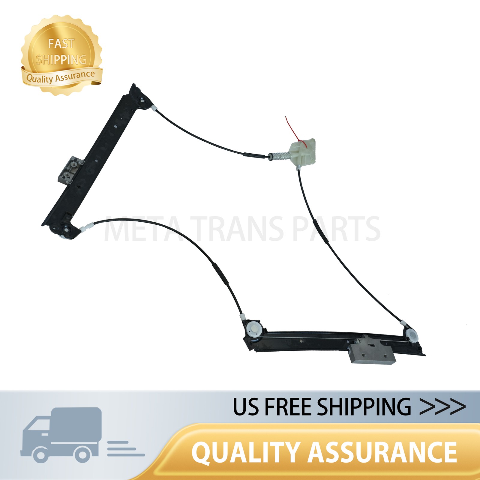 3W0837401J Fits 04-18 Bentley Continental GT Coupe Front Left Window Regulator