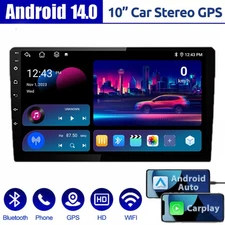 10.1" Android 13 Carplay GPS Navi WiFi Double 2Din Touch Screen Car Stereo Radio