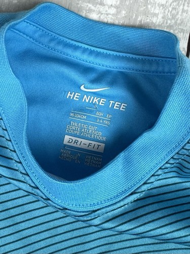 Lot Of 3 The Nike Tee Little Boy’s TShirts Blue Gray Baseball Swoosh Size 4 0143 - Picture 8 of 13