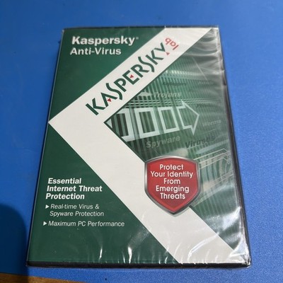 KASPERSKEY Lab Anti-Virus Protection PC Computer Security Software NEW Sealed