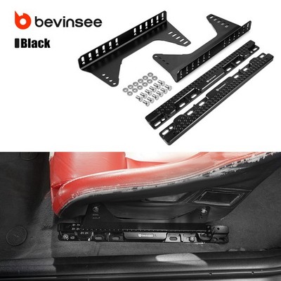 BEVINSEE Adjustable Racing Seat Mount Brackets For BMW E90 E91 E92 E82 2005-2013