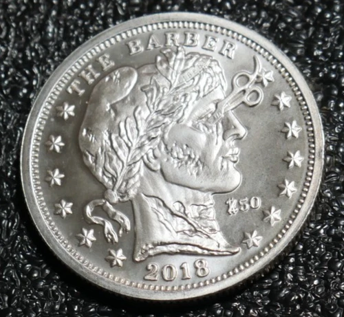 2018 Morgue Anne Currency of the Apocalypse 1  oz  Proof  Zombucks  Silver Round