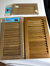 AFI Louvered Insert Wood Brown Indoor 9 x 16 Shutter Insert Louvre 250589