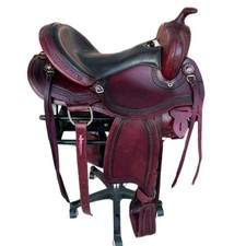 Sella American Roper Premium, sella per cavalli con set completo di attacchi