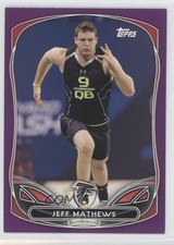 2014 Topps Retail Continuity Set Wal-Mart Purple Jeff Mathews #95 1f0