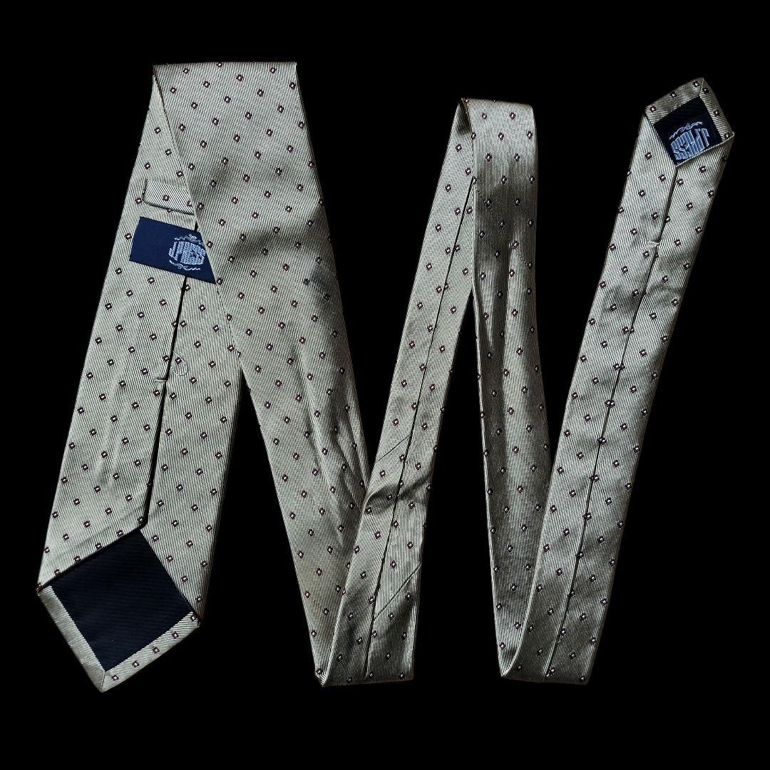 JPRESS Brown Dot Pattern Tie Classic Necktie Used - image 5