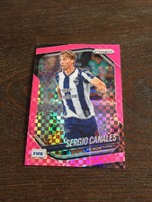 2025-26 Panini Prizm FIFA Sergio Canales Monterrey Pink Checkerboard 17/75