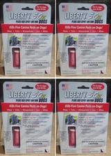 4pk Liberty 50 II Plus IGR Spot On XL Dogs 66 lb Fleas-Tics-Mosquitoes-Lice-Mite