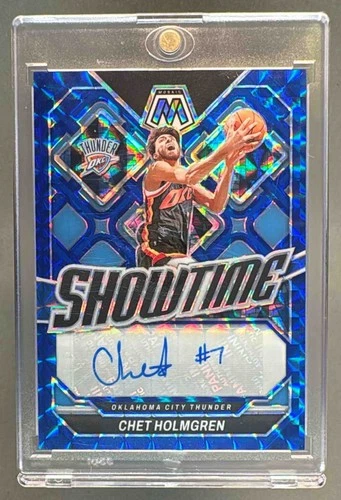 Chet Holmgren 2023 Panini Mosaic #SS-CHT Blue Showtime Signatures Auto /25