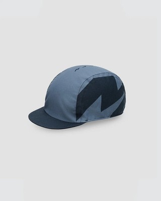 Maap Evolve Rad Kappe Radmütze - Cycling Cap Blau Logo Print Twill
