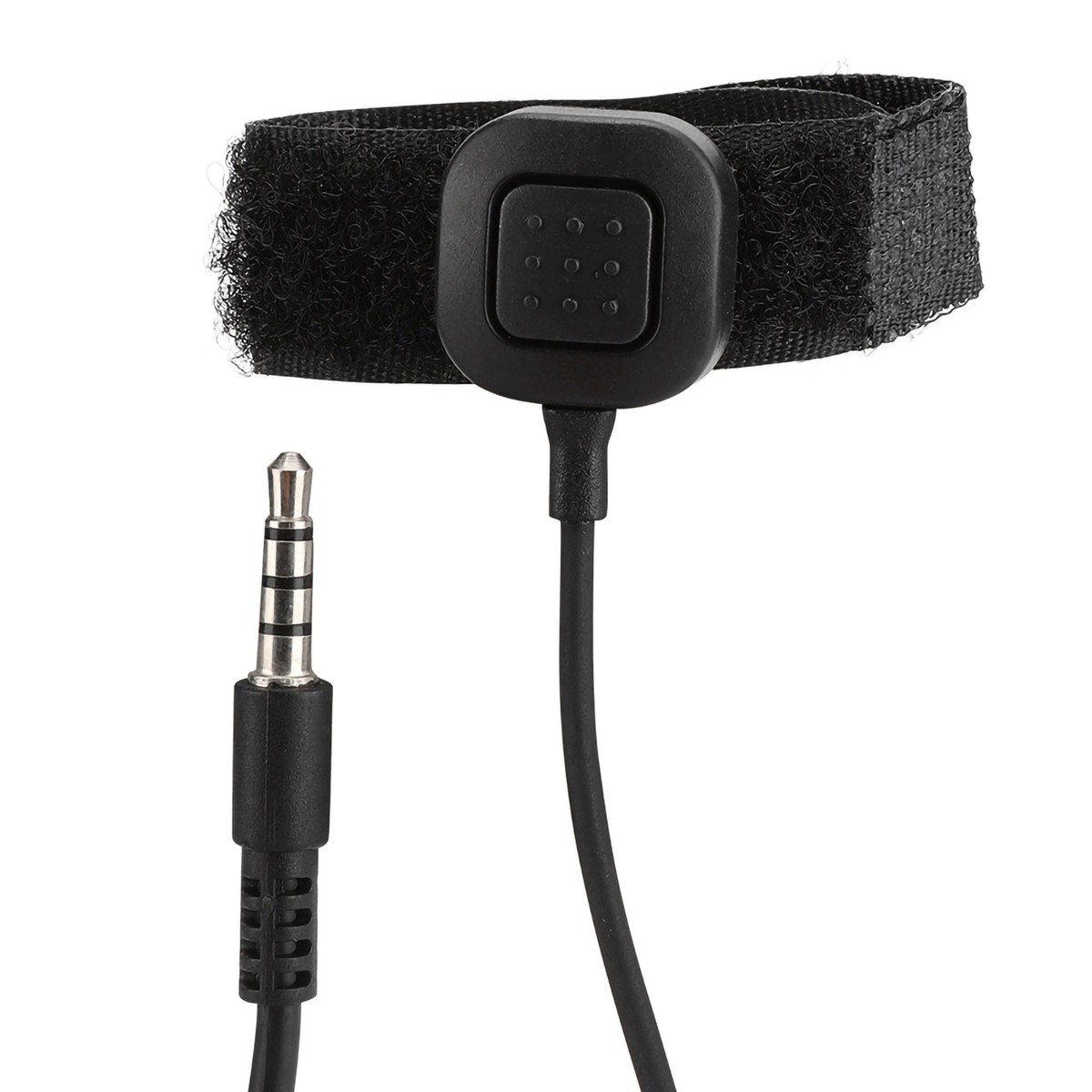 Throat Mic Microphone Earphone Jack Black