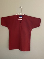 Crest Red Scrubs Top XS And Bottoms S