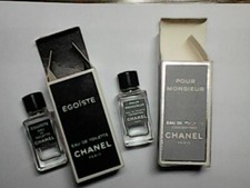 2 miniatures parfum vides Chanel : Egoïste + pour Monsieur