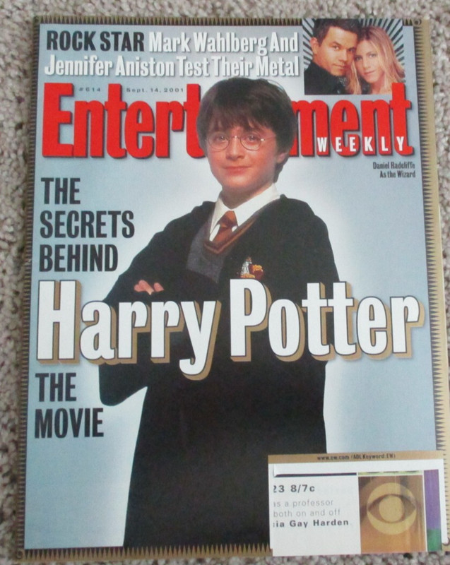 Entertainment Weekly Magazine September 14, 2001 Harry Potter Daniel Radcliffe