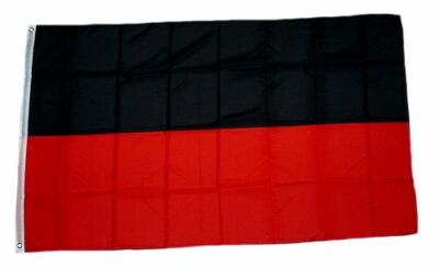 Fahne / Flagge Schwarz / Rot 90 x 150 cm