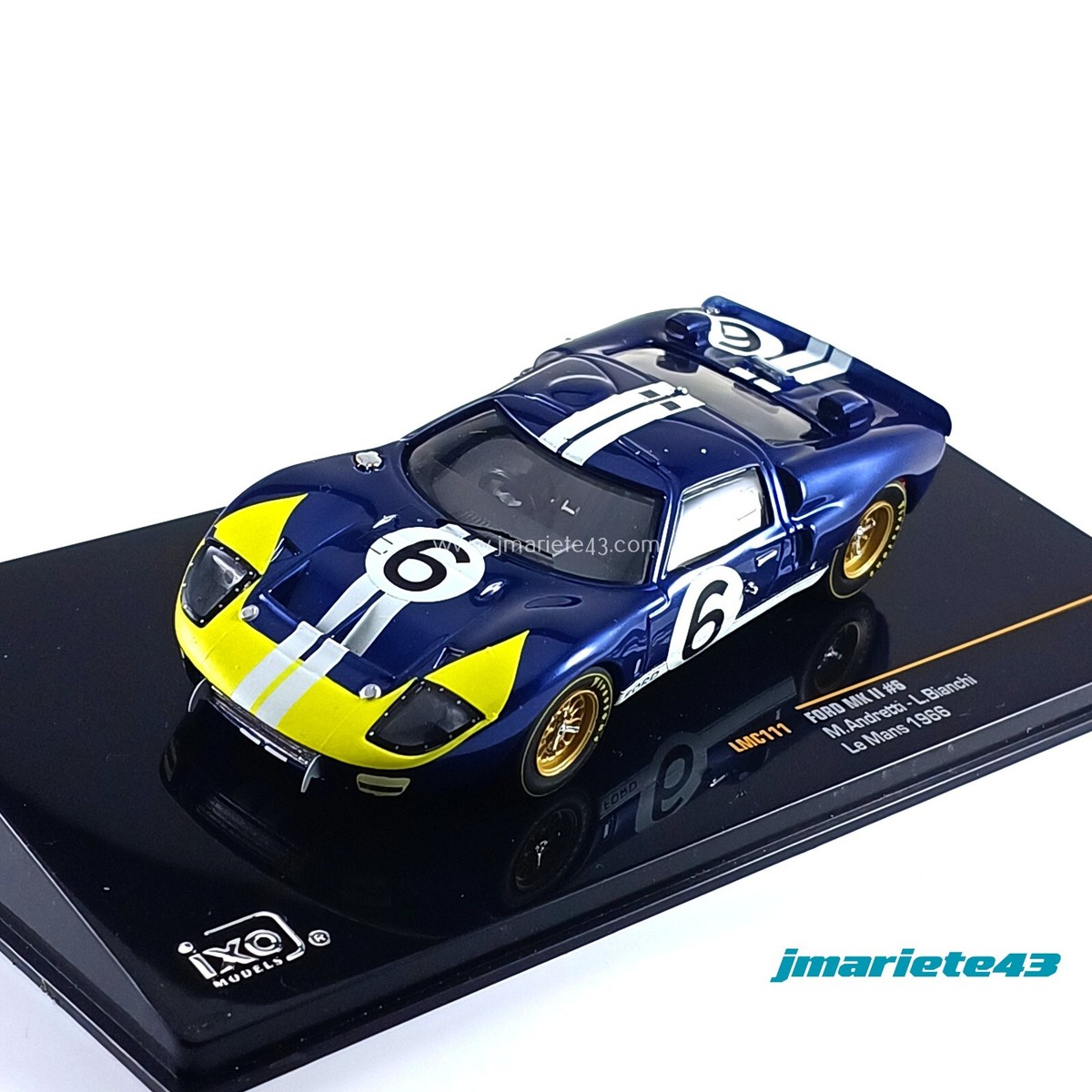 Ford MKII #6 M. Andretti - L. Bianchi Le Mans 1966 1:43 IXO