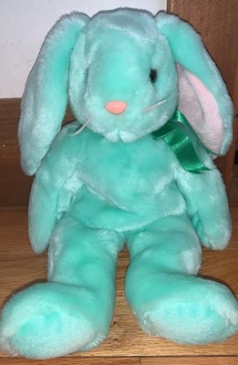 green bunny beanie baby