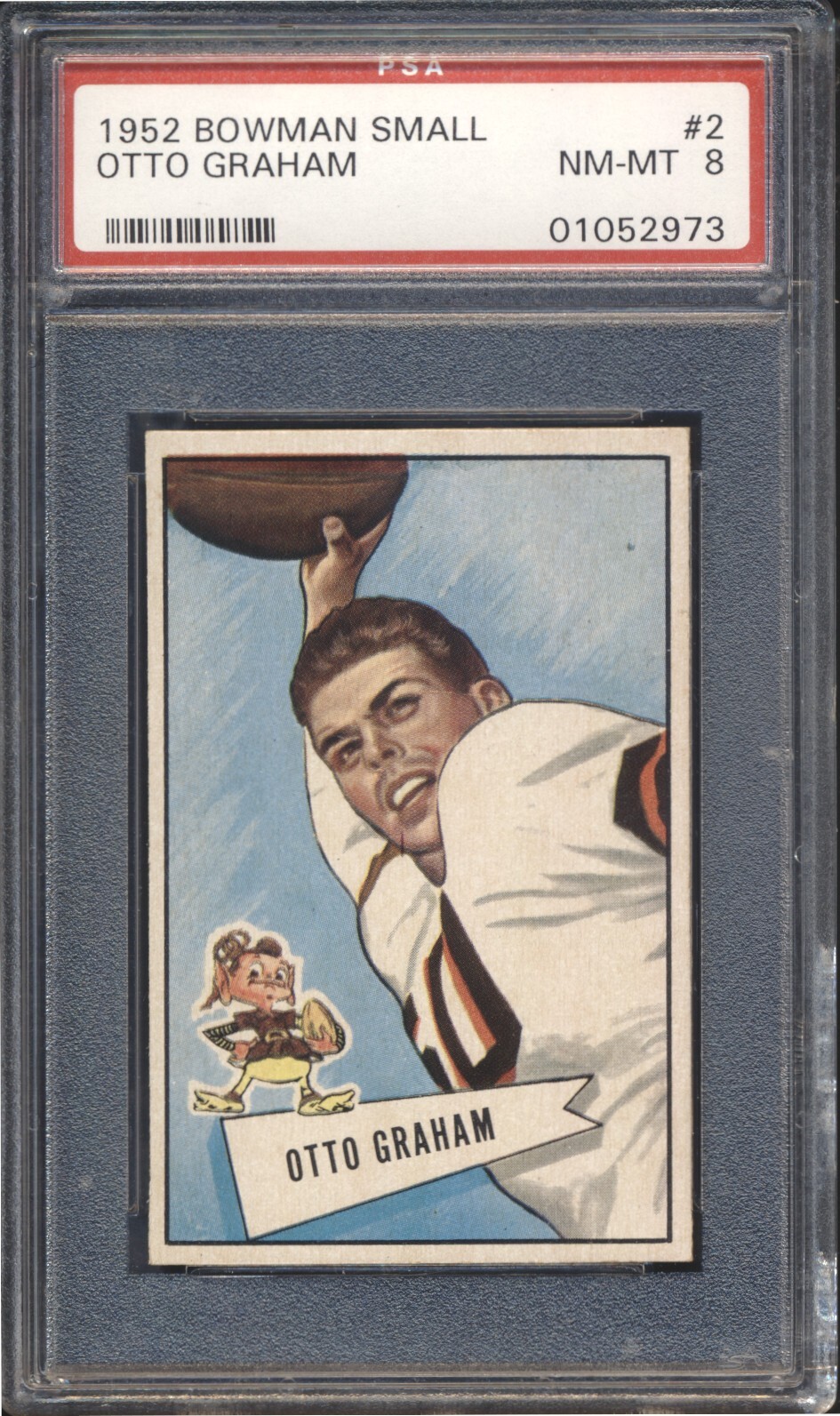1952 Bowman Small Football Otto Graham #2 PSA 8 CLEVELAND BROWNS NMMT HOF POP 15