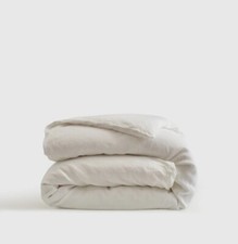 NWT Quince European Linen White Duvet Cover Sz. Full/ Queen  761 