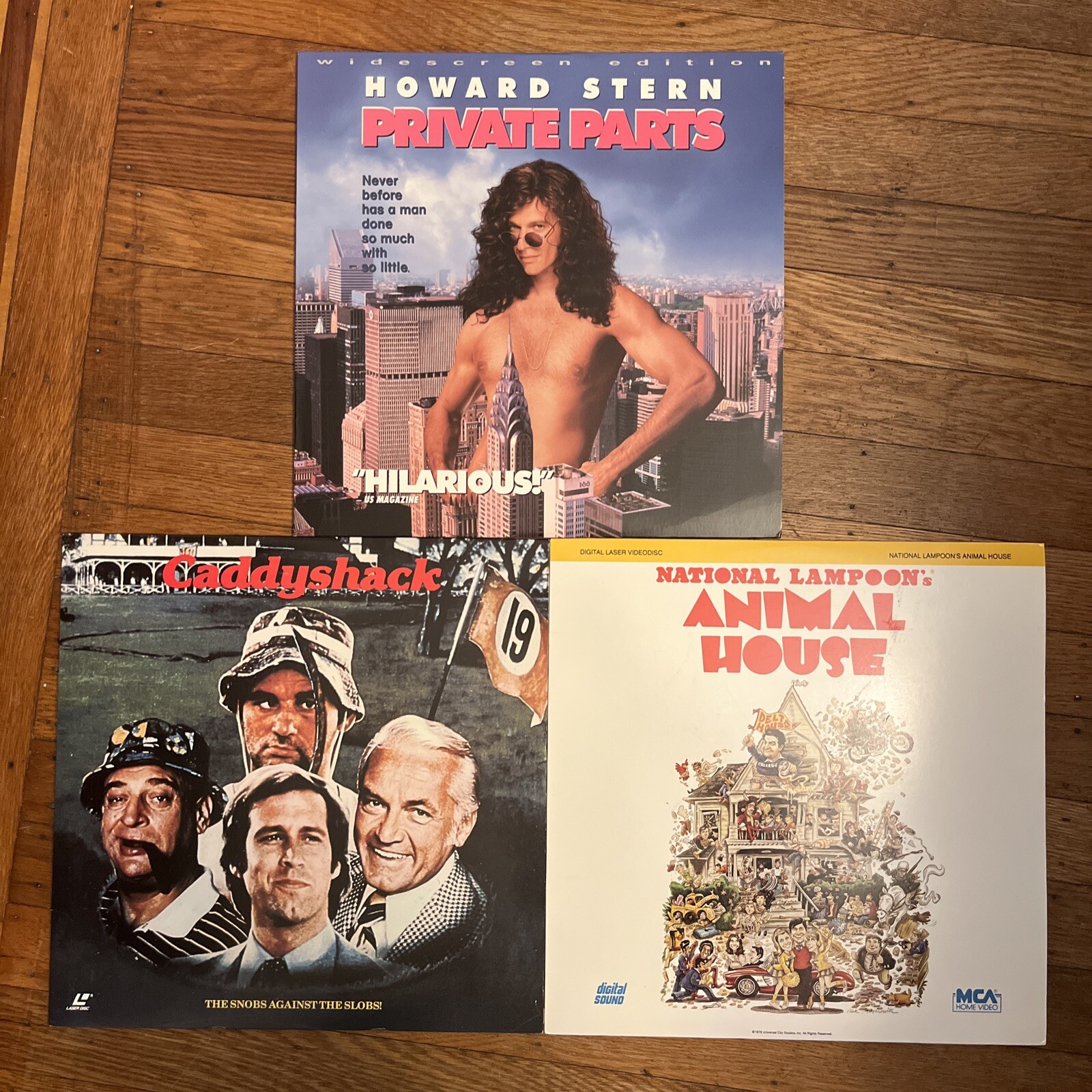 HOWARD STERN PRIVATE PARTS /CADDYSHACK / ANIMAL HOUSE Comedy lot of 3