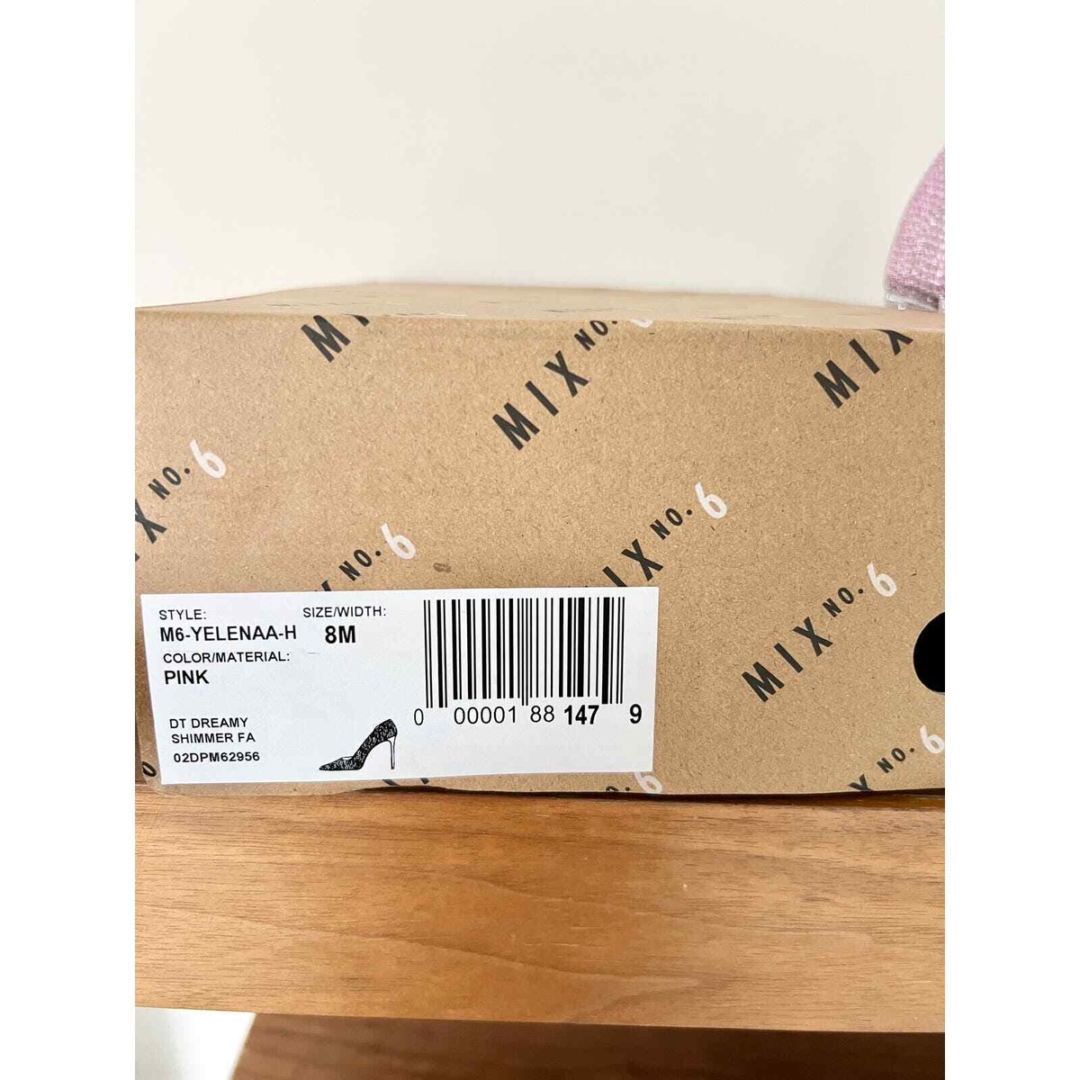 NIB Mix No. 6 Yelenaa-H Dreamy Shimmer D'orsay Pump Sandal