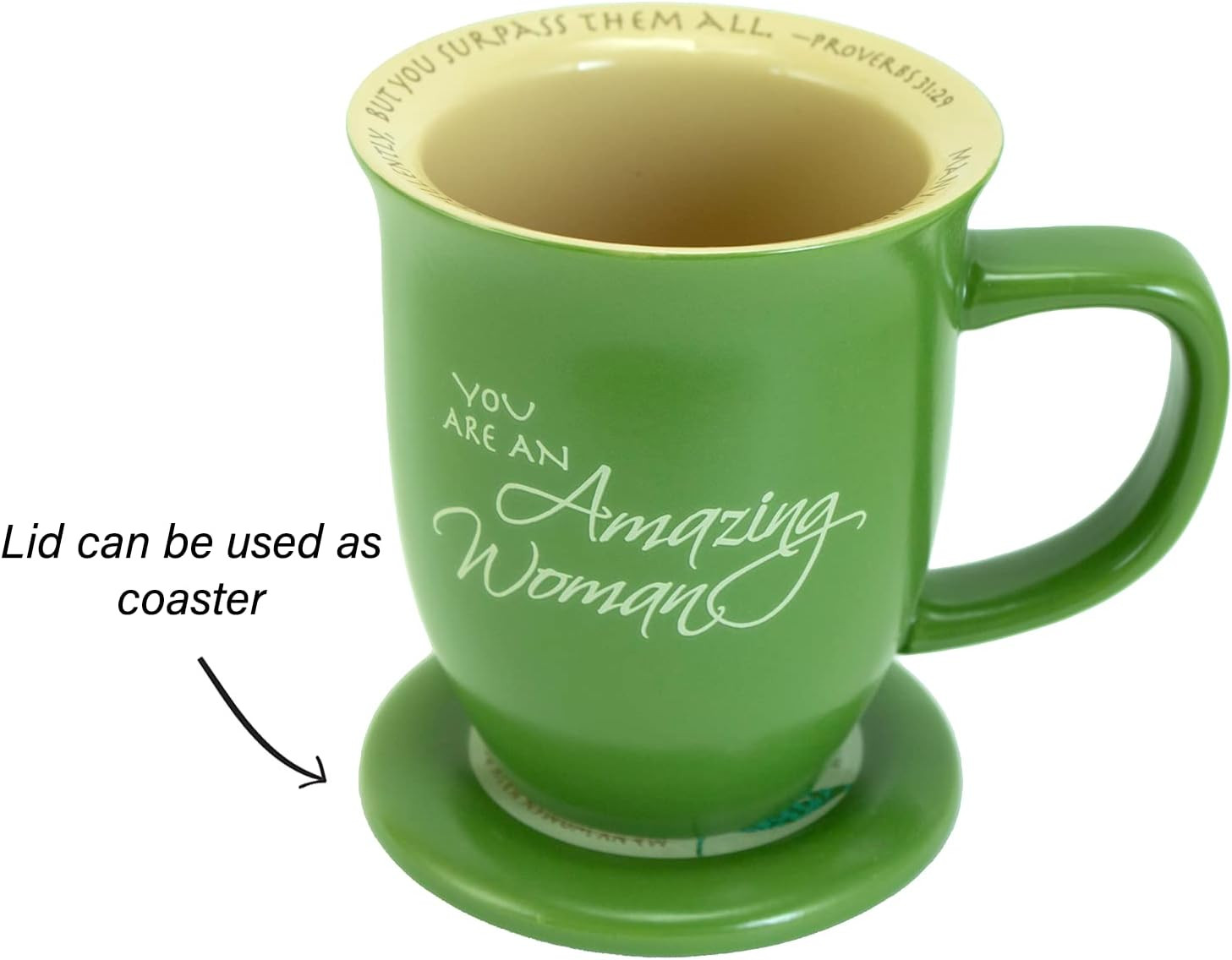 Abbey Gift Amazing Woman Ceramic Mug & Coaster Set