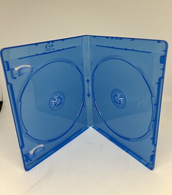 10 PCS 12MM DOUBLE BLU-RAY DISC DVD CASE PRINTED LOGO, BOOKLET CLIP, BL28-12MM
