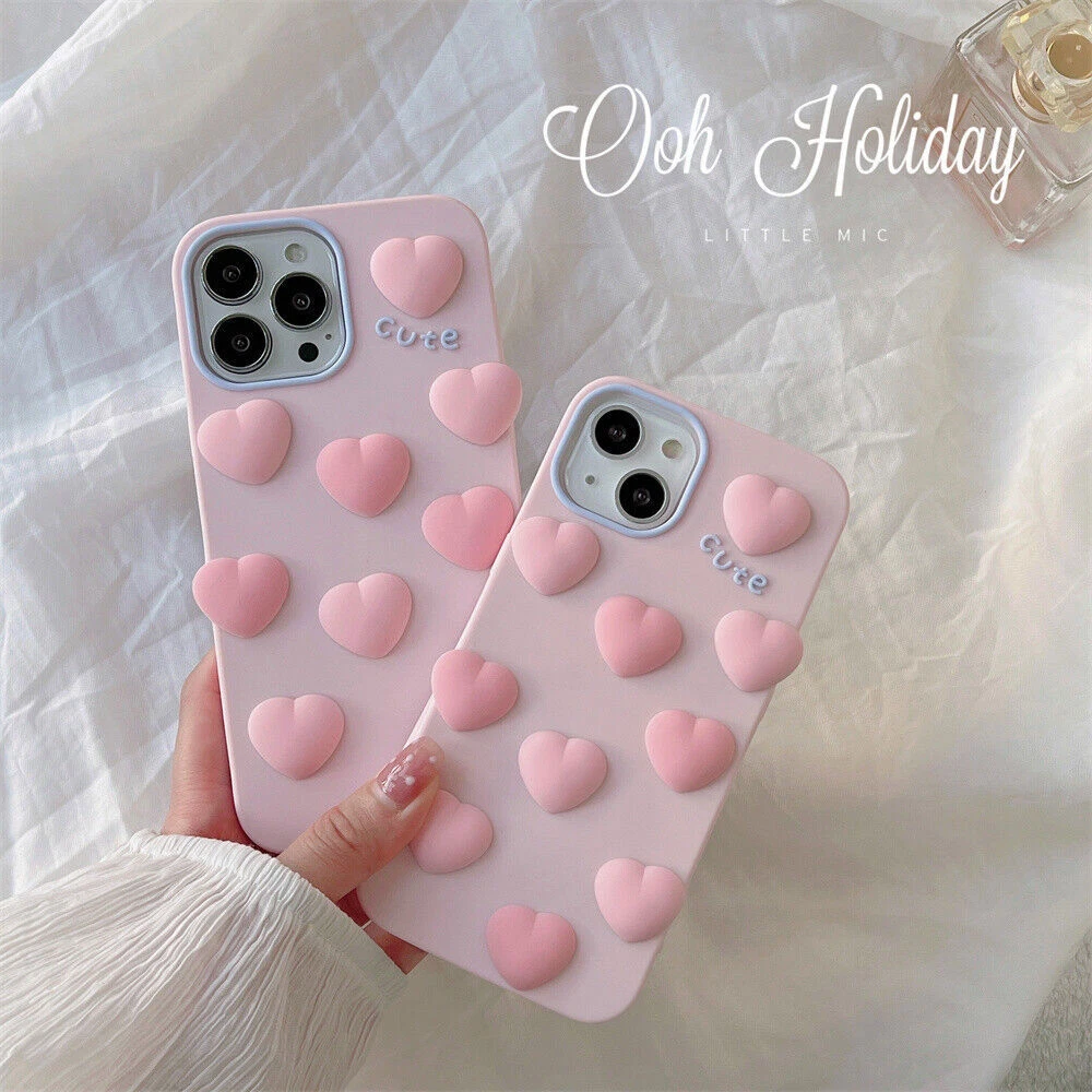 3D Print Heart Character iPhone Case Sweet and Adorable Accessory for Your  iPhone