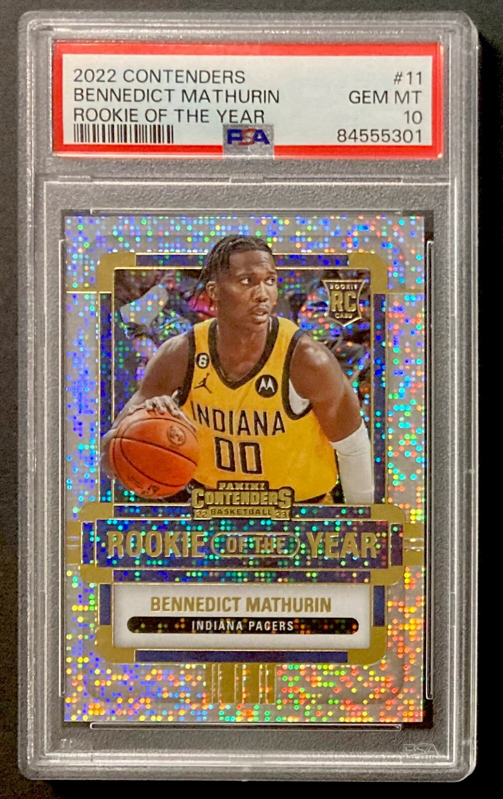 2022 Panini Contenders Bennedict Mathurin Rookie Of The Year #11 PSA 10 🔥