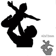 Father Child Metal Cutting Dies Album Scrapbooking Paper Card Embossing Stencils