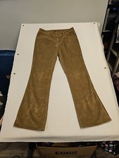 Women  s Eddie Bauer Dark Brown Corduroy Bootcut Pants size 10 Excellent
