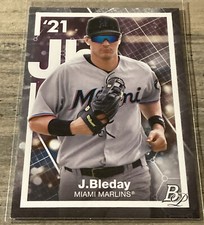 2021 Bowman Platinum JJ Bleday #PE-8 Precious Elements Miami Marlins Prospect
