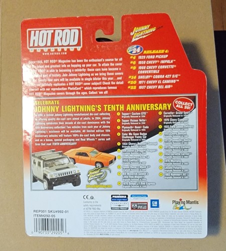 JOHNNY LIGHTNING 1971 CHEVROLET EL CAMINO 1/64 WHITE LIGHTNING !!!! - Picture 2 of 2