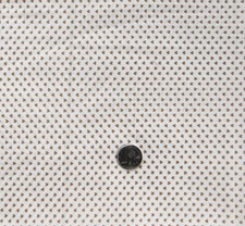 M330 Fabric White Brown Tiny Hearts Calico Cotton or Blend 35" x 45"